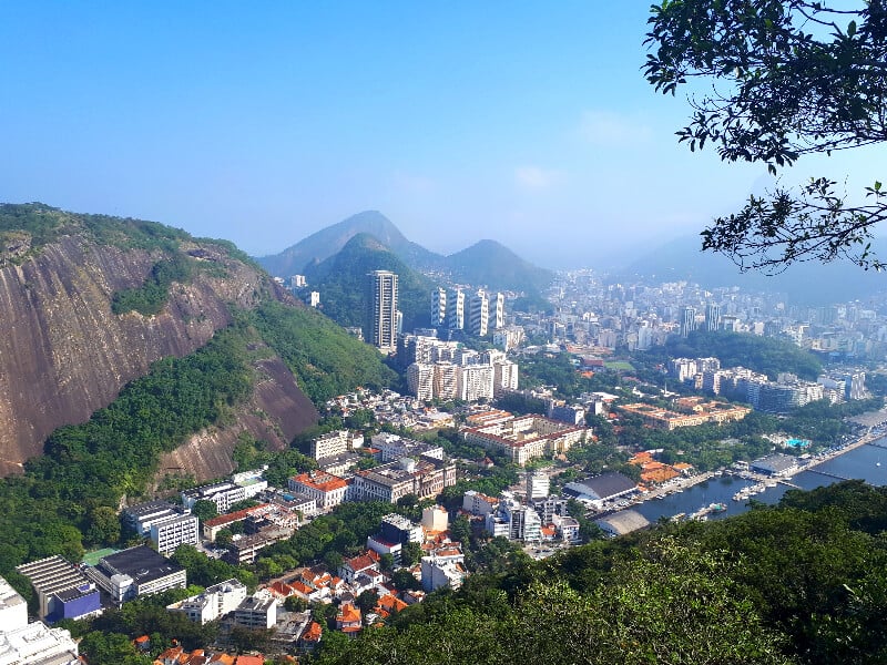 Rio de Janeiro cityscape with Sugarloaf Mountain in the background